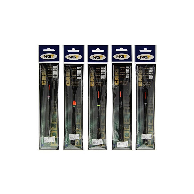 NGT FO-POLERIG-COARSE-10 Pack Of 10 Assorted General 'coarse' Pole Rigs