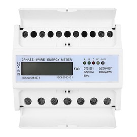 Rail Energy Meter 3Phase 4Wire 7P LCD Down‑in Down‑out Portable Digital Integrated Circuits