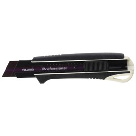 TAJIMA Utility Knife - 3/4" 7-Point Premium Cutter Series Snap Blade Box Cutter with Dial Lock & Razar Black Blade - DFC561N