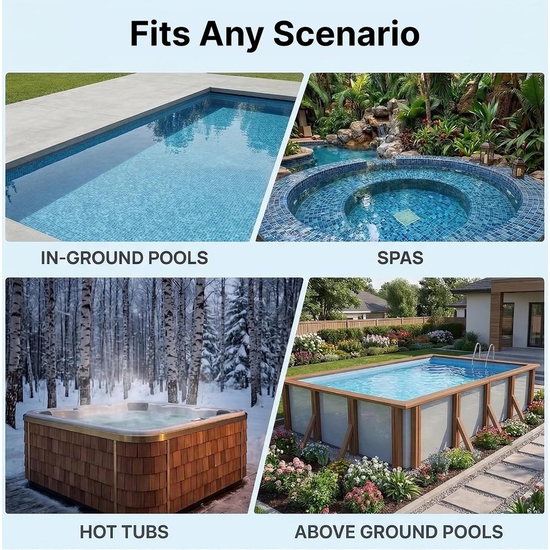 Consciot Pool Vacuum for Above Ground Pool & Inground Pool,