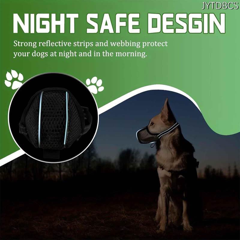 JYTDBCS Anti-bite dog muzzle Mesh cloth breathable anti-barking anti-eating pet