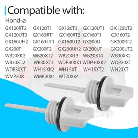 2 PCS Oil Filler Cap Assembly Compatible with Hond-a GX160 GX120 GX200 Replace 15600-Z1T-000 15600-Z0T-810 15600-ZE1-003, Engine Oil Dipstick