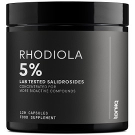 Toniiq Triple-Strength 600mg Rhodiola Rosea - 120 Capsules - 5% Salidroside Concentrated Extract - Highly Purified and Bioavailable