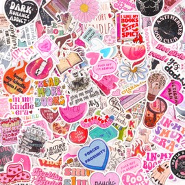 120 PCS Cute Book Stickers, Funny Bookish Sticker, Waterproof Vinyl Aesthetic Stickers, Reading Sticker for Kindle Laptop Water Bottle Scrapbook Notebook