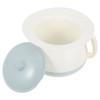 VICASKY Portable Patient Night Urinal with Lid Covered Plastic Spittoon