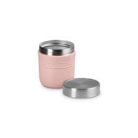 Le Creuset Stainless Steel Vacuum Insulated Hot Cold Soup Jar, Lunch Jar, 16.9 fl oz (500 ml), Shell Pink, Easy to Clean, Easy to Clean On the Go