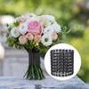 140Pack Black Diamond Rhinestone Napkin Ring Eight Rows Rhinestone Mesh