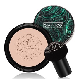 SIAMHOO SIAMHOO CC Cream Air Cushion Foundation Full Coverage Primer and Mushroom Air Cushion CC Cream for Flawless Makeup, Even Skin Tone 20 g - Natural