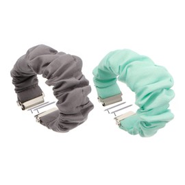 OSALADI 2pcs Scrunchie Watchband Replacement for Soft Wrist Bracelet and Stylish Design for Casual Formal Attire Vibrant Colors for Outfit Matching