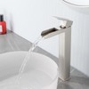 Tall Waterfall Bathroom Faucet Modern Single Handle Bathroom Faucets for