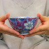 有田焼 Bowl Sport Flower Purple