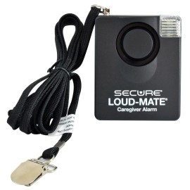 Secure SLM-1 Loud-Mate 120 dB Pull Cord Fall Alarm - Caregiver Patient Monitor