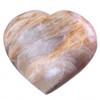 Sportmusies Natural Orange Moonstone Heart Stone Figurine, 1.77-2.36 inches