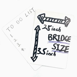 VOVCIG White Blank Playing Cards, 216PCS Game Cards, Study Learning Cards, DIY Flash Cards, Message Card, Vocabulary Word Card, Poker Size(2.5'' x 3.5'')