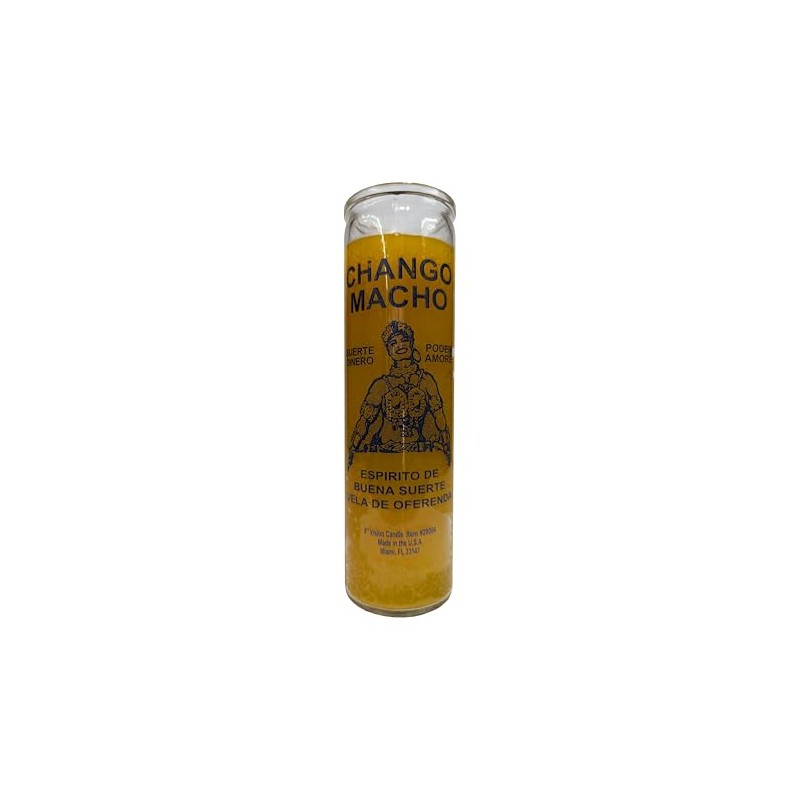 Generic Chango Macho Orange Pillar Candle