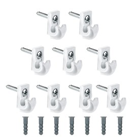 Helonge Wire Shelf Wall Clips, 20 Pcs Closet Shelves Clips, Closet Maid Shelf Clips, Down Wall Clip, Wire Shelf Brackets