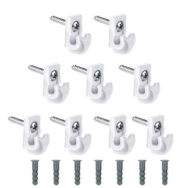Helonge Wire Shelf Wall Clips, 20 Pcs Closet Shelves Clips,