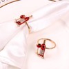 Hemoton Fall Napkin Rings 4pcs Wedding Napkin Rings Red Wine