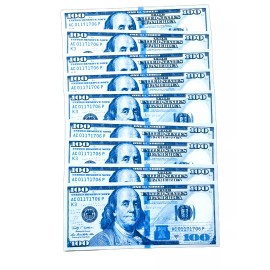 Blue Replica Paper Fake Money $100 Bills (20 bills)