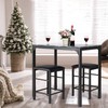 LUARANE 3 Pieces Dining Table Set, Modern Bar Table Set