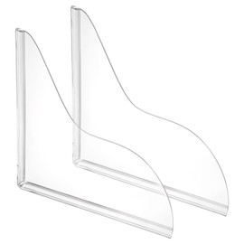 Bremorou 2pcs Splash Guard for Bathtub, Shower Splash Water Guard, Self-Adhesive Waterproof Tub Corner Guards, Silicone Base and Acrylic Plate, Prevent Water Splashing, Pack of 2