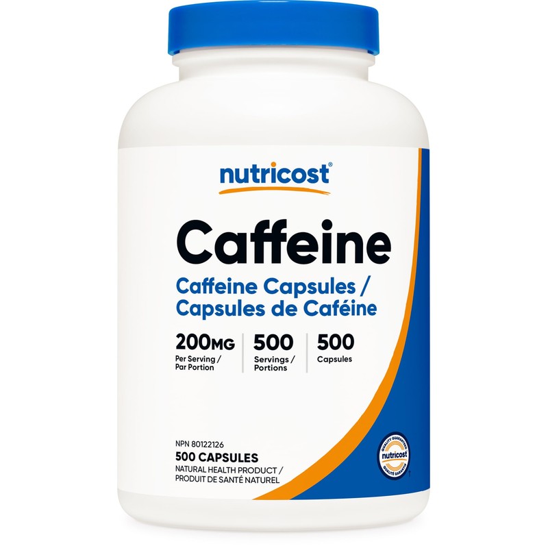 Nutricost Nutricost Caffeine Pills (200mg) 500 Capsules