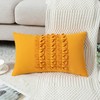 VOGOL Soft Decorative Throw Pillow Covers, Mustard Yellow Accent Solid