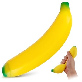 Plátano Antiestrés de Silicona 17.5 cm, Accesorio de Escritorio