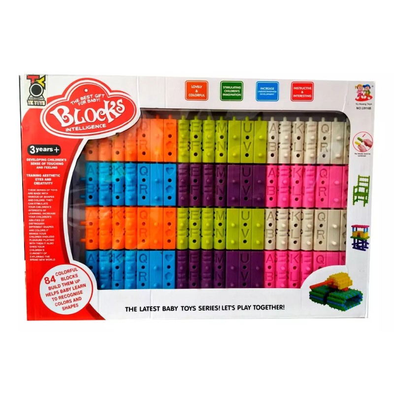 Blocks Juguete Blocks Armar Figuras Destreza Habilidad Didactico