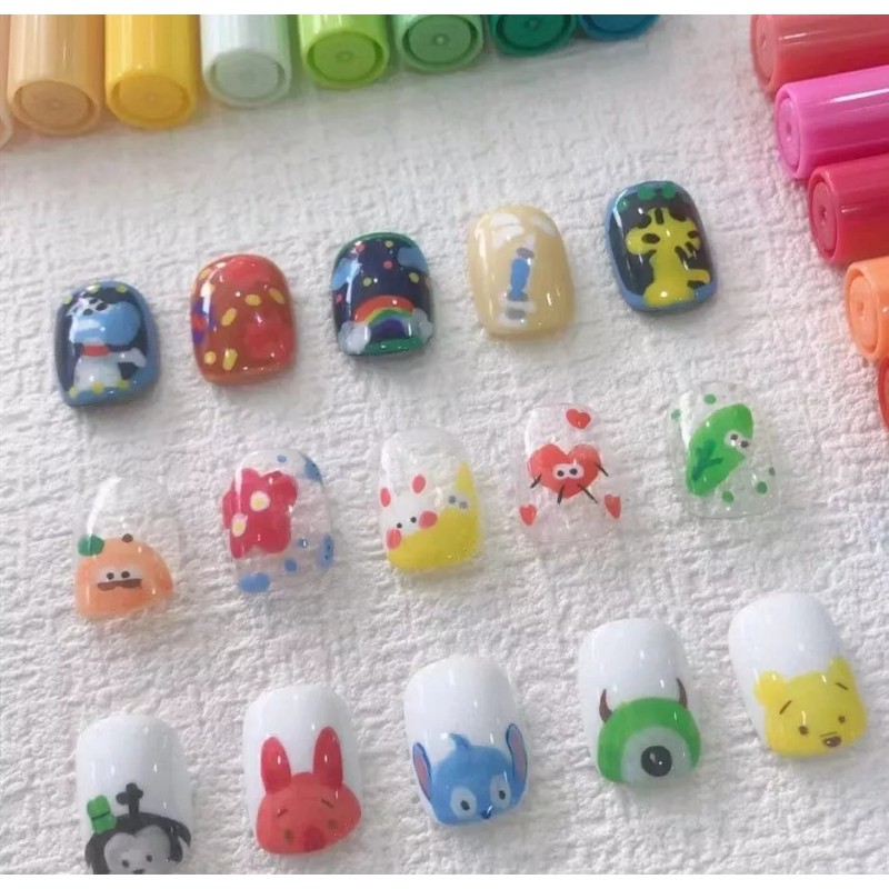 KFMX 12 Plumones Para Uñas De Acrilico Decoración Mano Alzada