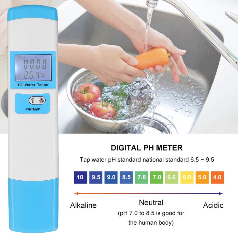 Digital PH Meter High Accuracy LCD Display Portable Water Quality