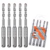 HPMAISON SDS Plus Rotary Hammer Drill Bit Set 6mm x