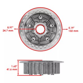 Caltric Clutch Friction Plate Boss Hub For Yamaha Raptor 660R YFM660R 2001 2002-2005