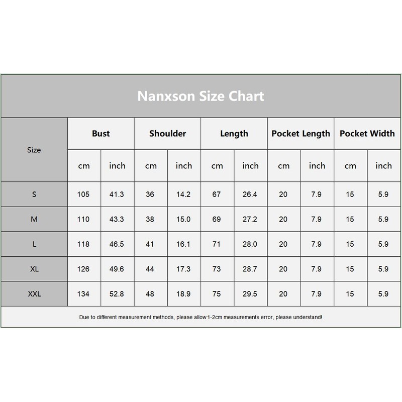 Nanxson Women Cobbler Apron Cotton Smock with 2 Patch Pockets,