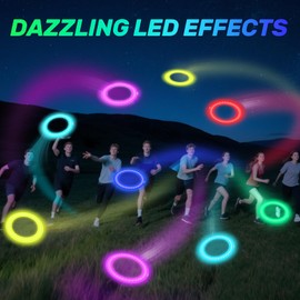 Flying Rings 25 cm, Flying Disc, Flying Neon - Lightweight Throw Rings - Easy to Catch - Perfect Trajectory - Ideal for Kids and Adults