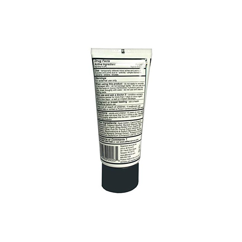 All Terrain Recovery Rub Soothing Massage Cream 3oz, Natural Relief