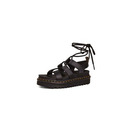 Dr. Martens Women's Nartilla Sandal, Black Hydro, 9