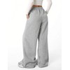 FACDIBY Fleece Lined Sweatpants for Women Wide Leg High Waisted