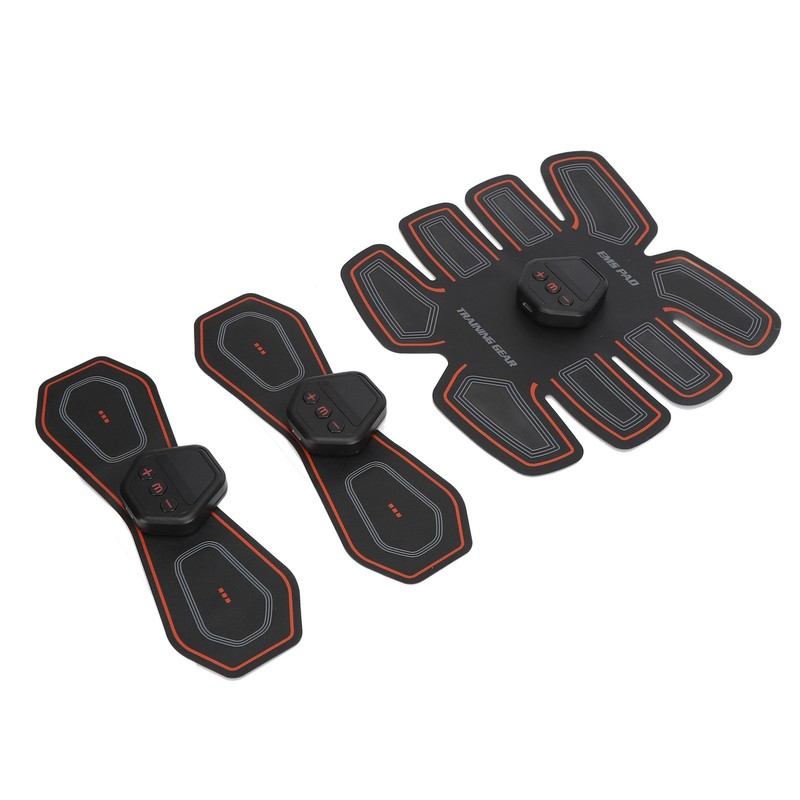 Abdominal Muscle Trainer 10 Modes PU Leather USB Rechargeable Micro