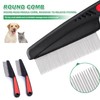 Flea Comb for Dogs Cats, 2 Pcs Dog Cat Flea