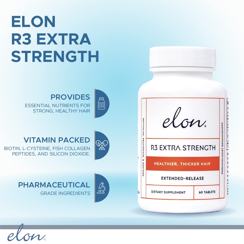 Elon R3 Extra Strength for Hair Growth - Supplements for