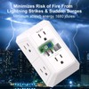 Outlet Extender Surge Protector - NUOZHI 6 Outlet Splitter with