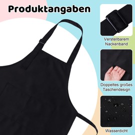 dusaniyali Pack of 2 children's cooking apron, children's apron, children's cooking apron, barbecue apron, children, boys, painting smock, children for boys and girls when cooking, painting,