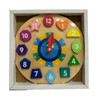 Wooden Clock for Children Wooden Puzzle Clock Game Montessori Wooden