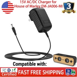 For House of Marley 15V AC/DC Charger for House of Marley EM-JA006-MI EMJA006MI Get Together