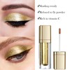 Metallic Liquid Glitter Eyeshadow & Waterproof Eyeliner Pen - Long-Lasting,