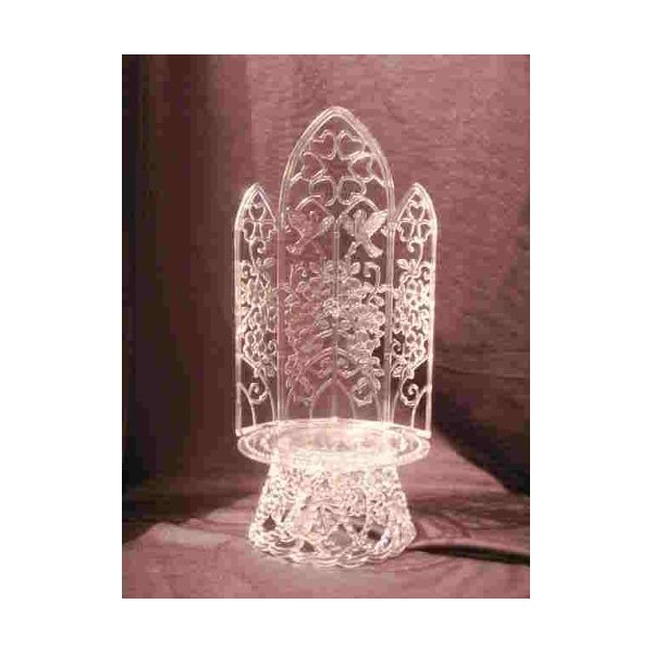 Wedding Cake Top Accessories Plastic Arch Back Clear
