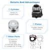 ECCPP CYLINDER & PISTON KIT ASSEMBLY For Honda Z50 Z50R