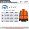 SMASYS Safety Softshell Jacket for men, High Visibility Rain coat