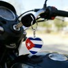 JAVD Llavero cubano con bandera de Cuba, paquete de 2,